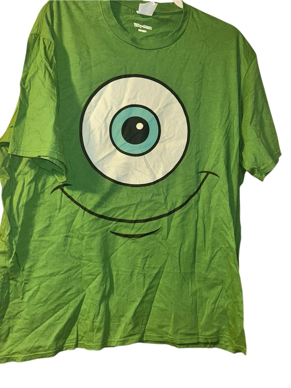 Disney Pixar Monsters Inc Mike Wazowski Green Graphic T-Shirt Mens XL